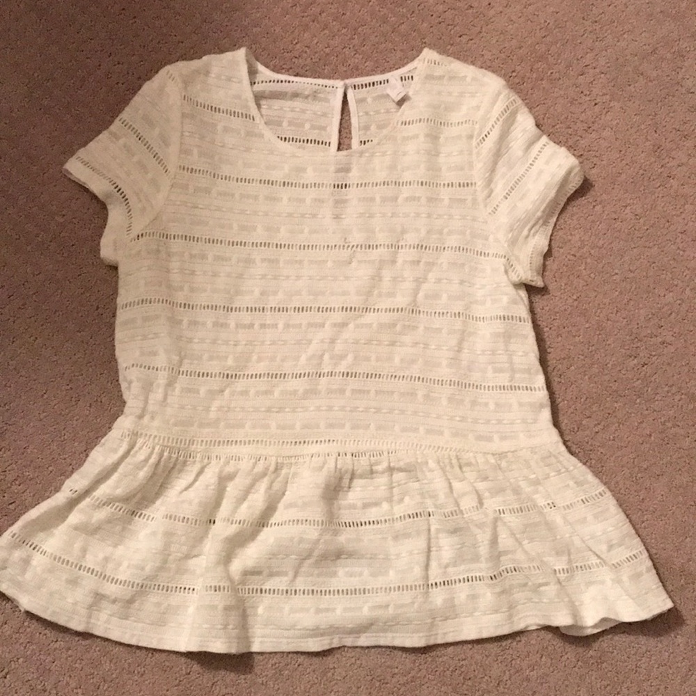 white/cream blouse